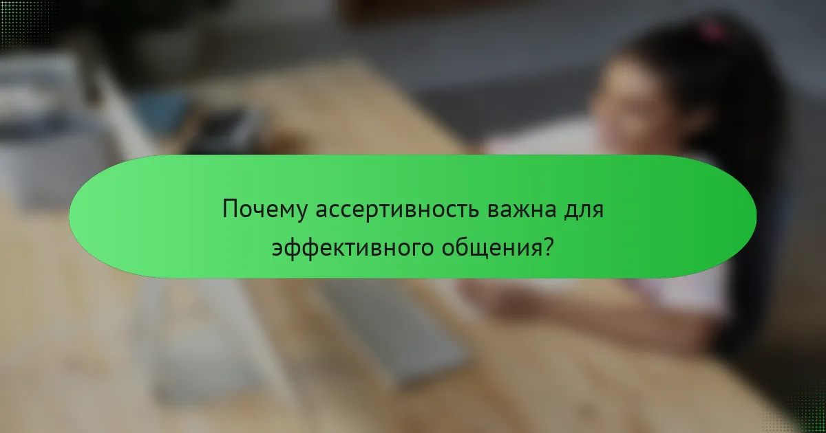 Почему ассертивность важна для эффективного общения?